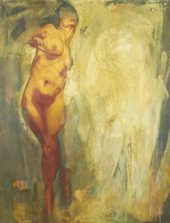 2001 - 2003 - Luciano Spanó, Mujer, Óleo sobre tela, 170 x 130 cm