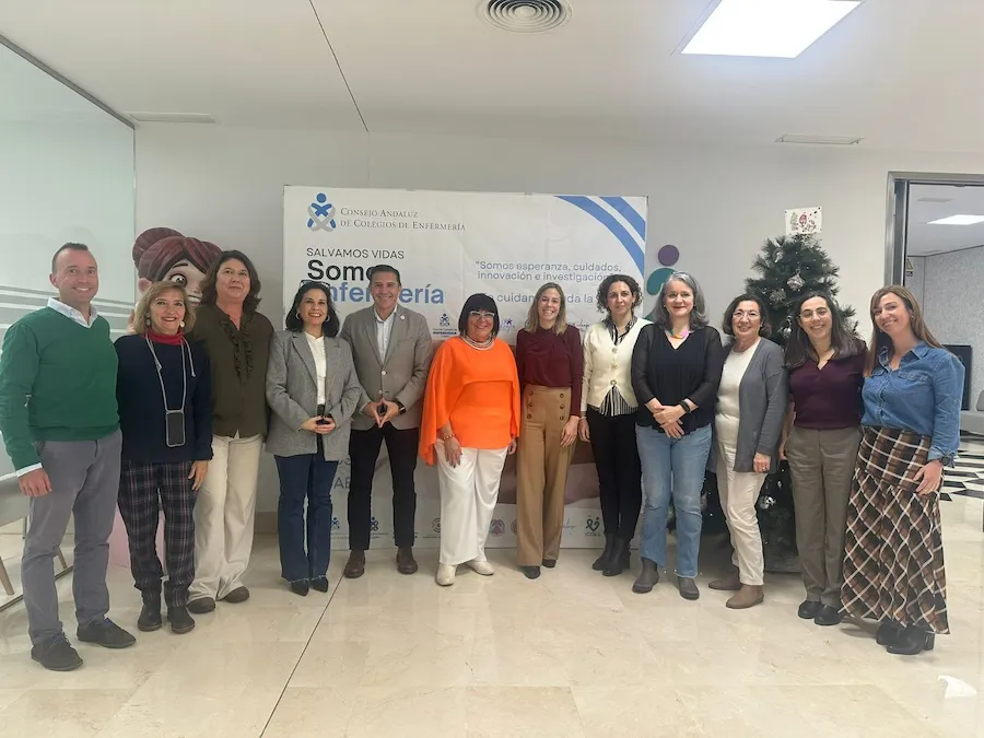 Foto de familia de la reunión entre el CAE y las Sociedades Científicas de Especialidades Enfermeras